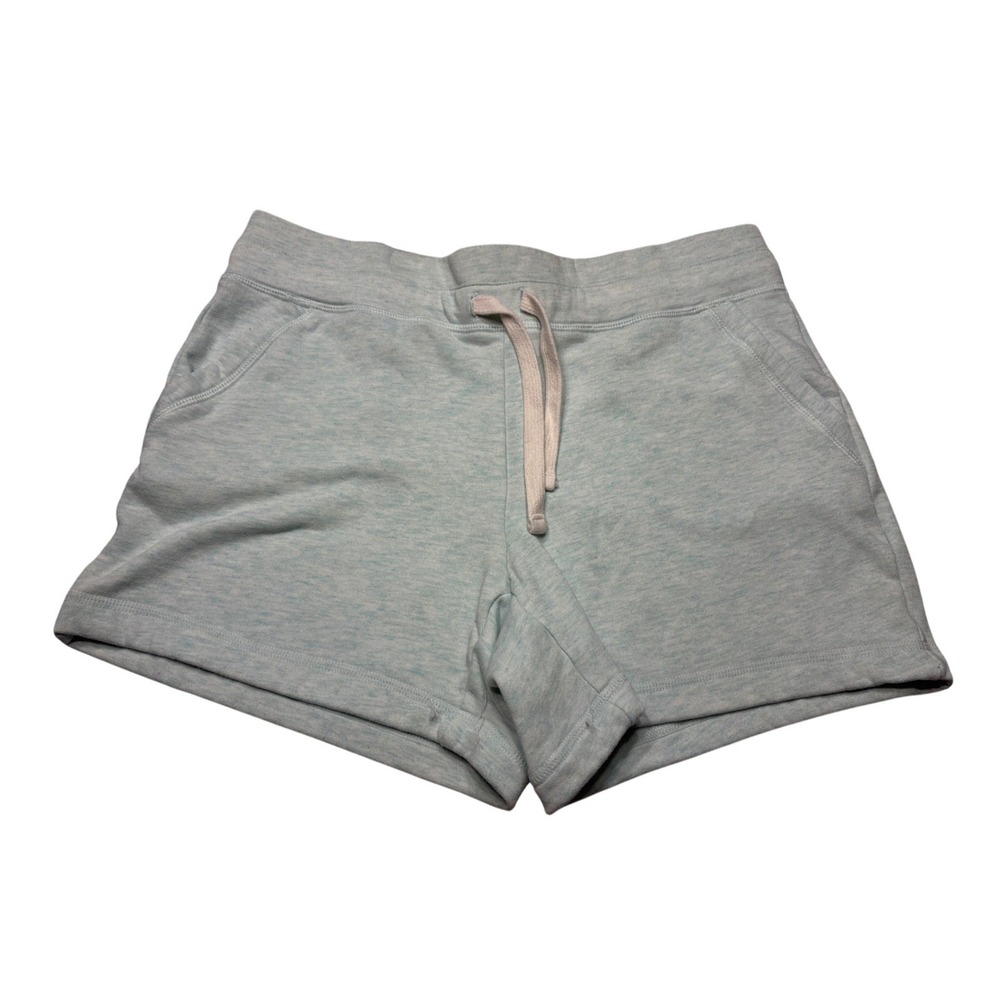 32 Degrees Cool Womens XS Light Blue Heathered Fleece Lounge Shorts Pockets